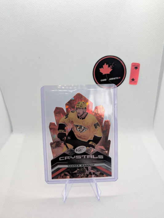 2021 Upper Deck Ice Crystals Rookies Orange /99 Tanner Jeannot #IC-50 Rookie RC