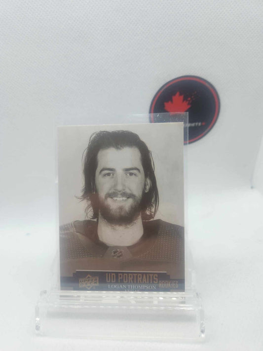 2021-22 Upper Deck Series 2 UD Portraits Rookies Logan Thompson Las Vegas P-60
