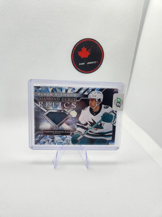 2022-23 Upper Deck Black Diamond Thomas Bordeleau Diamond Debut Relics Rookie