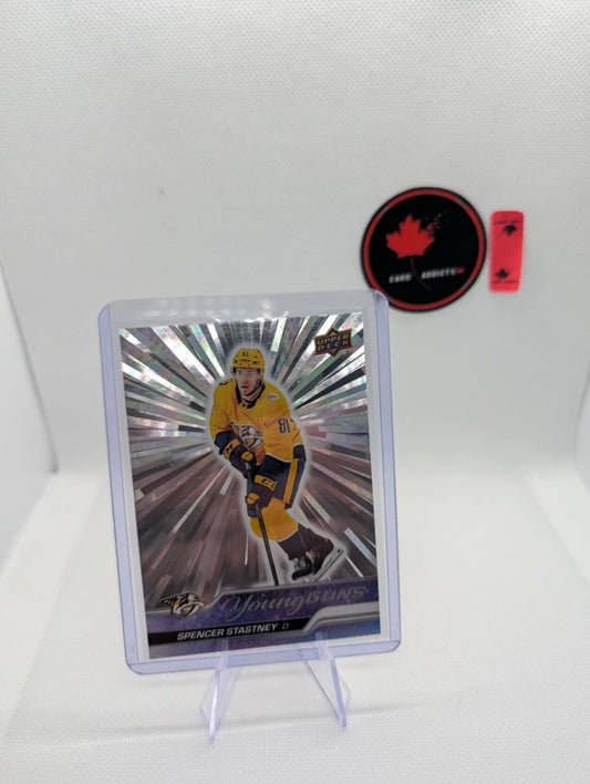 2023-24 Upper Deck Young Guns Silver Outburst #238 Spencer Stastney - Nashville
