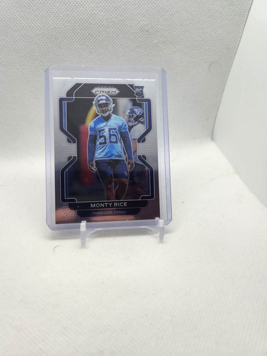 2021 Panini Prizm NFL Football Monty Rice #420 Base Rookie RC Titans