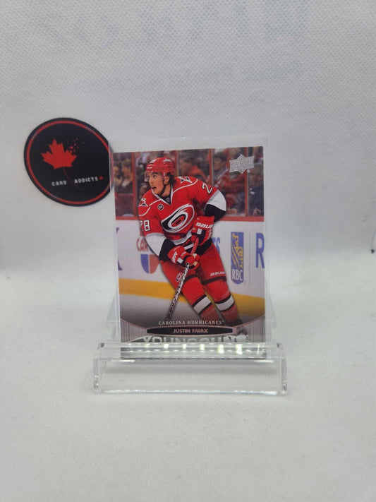 2011-12 Upper Deck Young Guns Justin Faulk # 205 4 available!