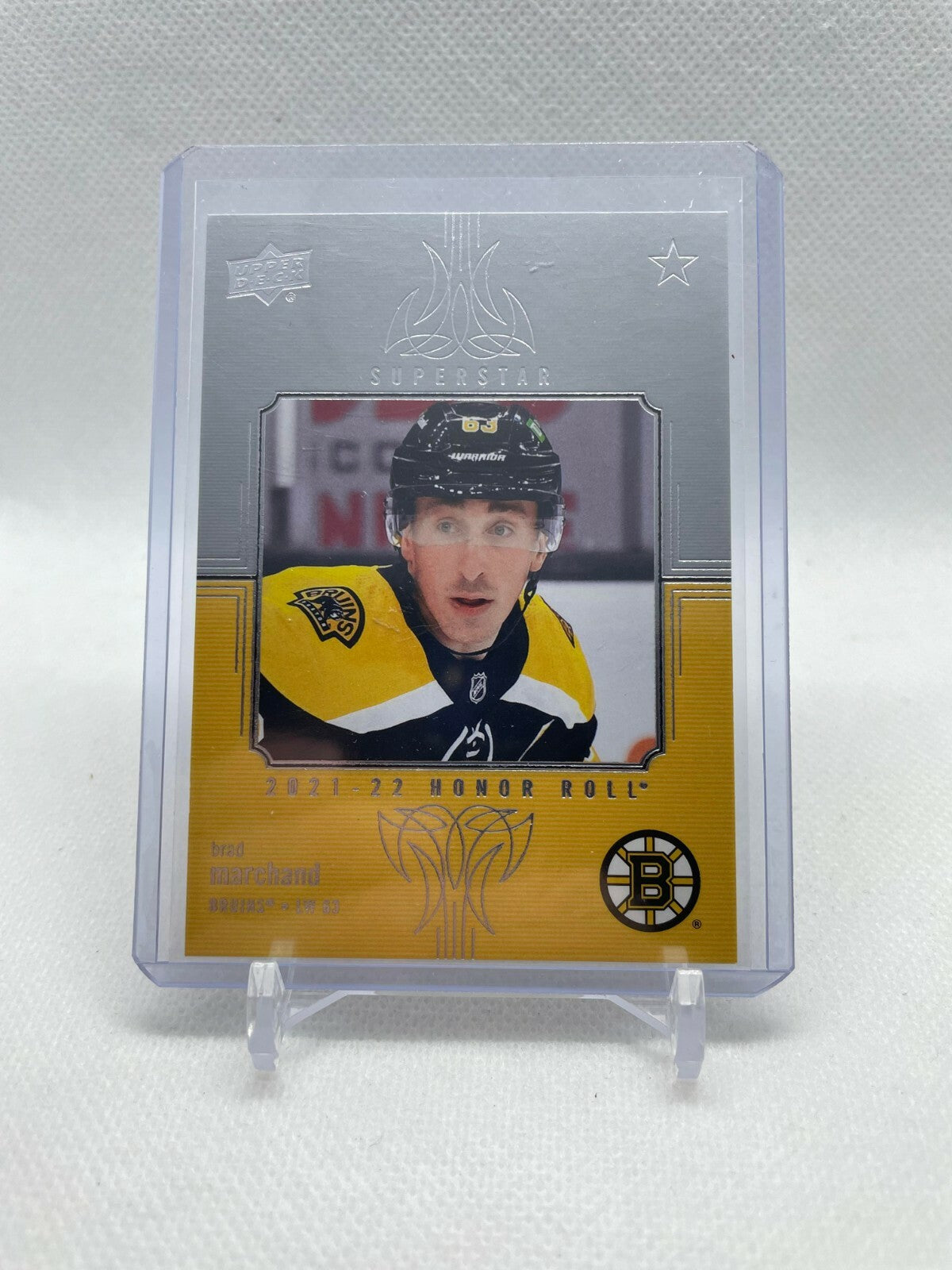2021-22 Upper Deck Series 1 BRAD MARCHAND Honor Roll Insert #HR-9 BOSTON BRUINS