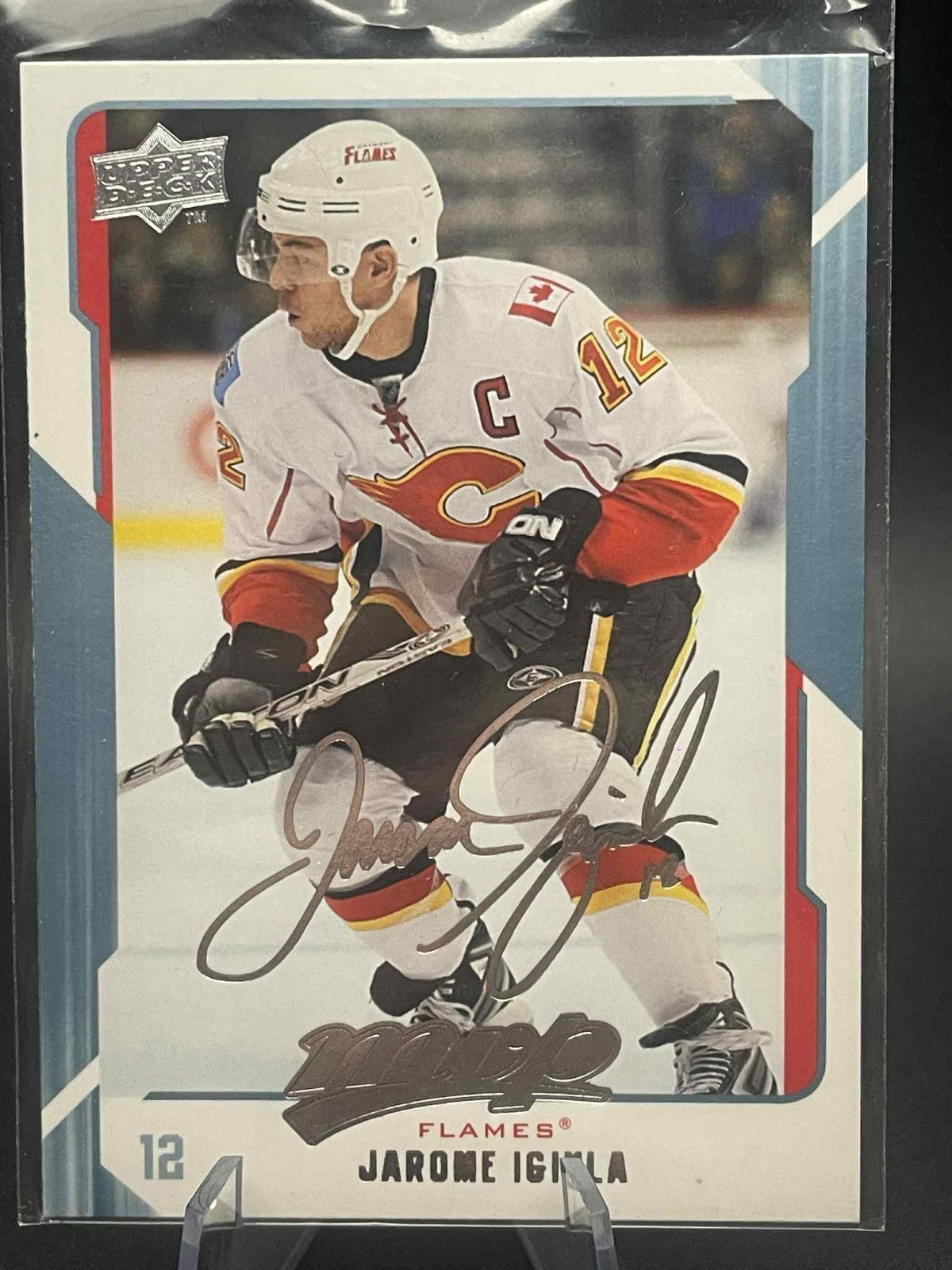 2008-09 JAROME IGINLA MVP SILVER SCRIPT #44 CALGARY FLAMES