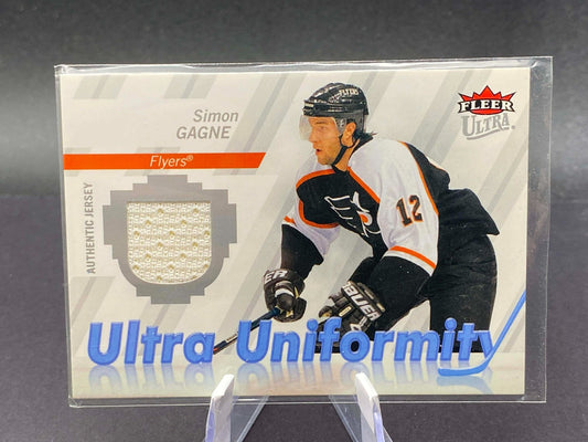 2007-08 Ultra Uniformity #USG Simon Wins JERSEY - Philadelphia Flyers