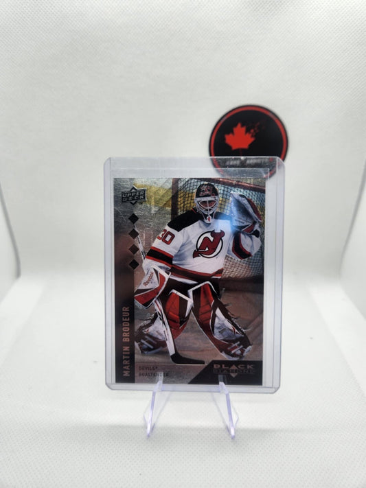 14/15 UD Black Diamond Martin Brodeur NHL All-Star Team Quad Diamond card #208