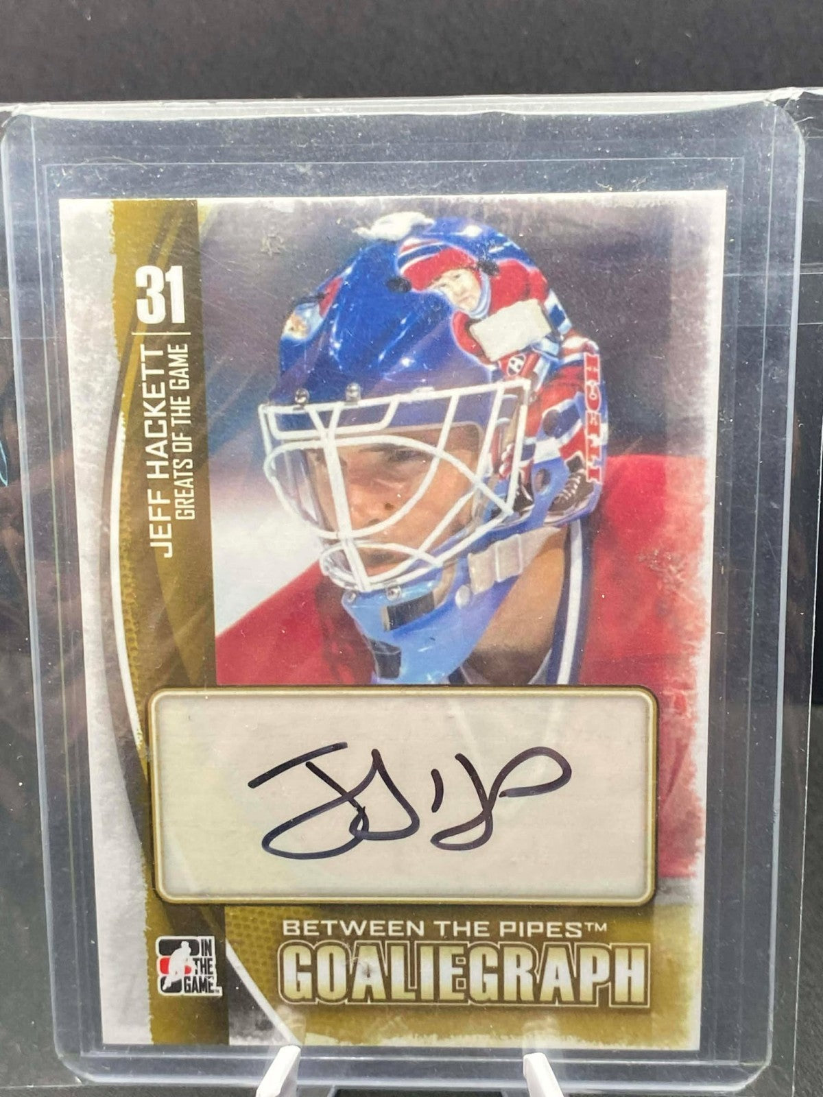 2013-14 In the Game Between the Pipes Jeff Hackett Autographs (#A-JHA)