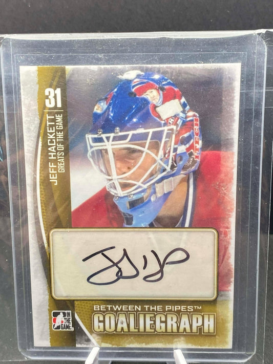 2013-14 In the Game Between the Pipes Jeff Hackett Autographs (#A-JHA)