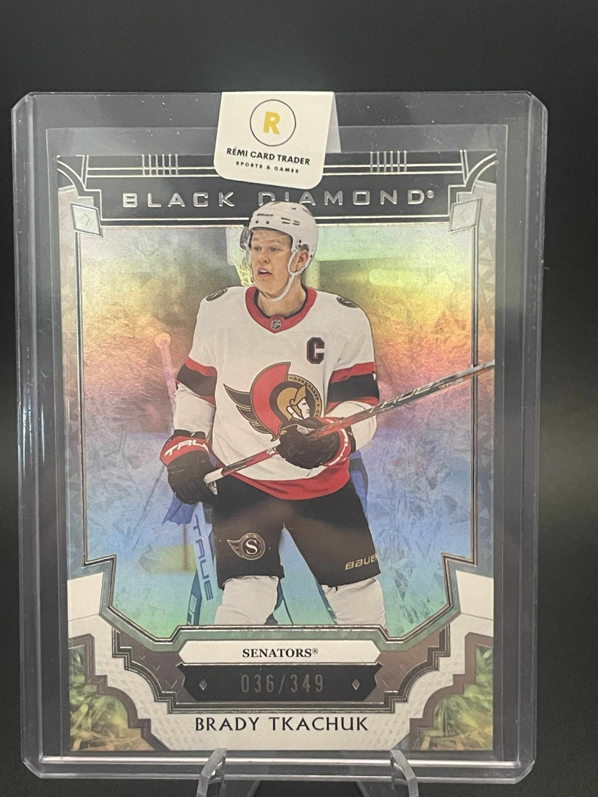 Brady Tkachuk 2023-24 Upper Deck Black Diamond Hockey /349 Ottawa Senators