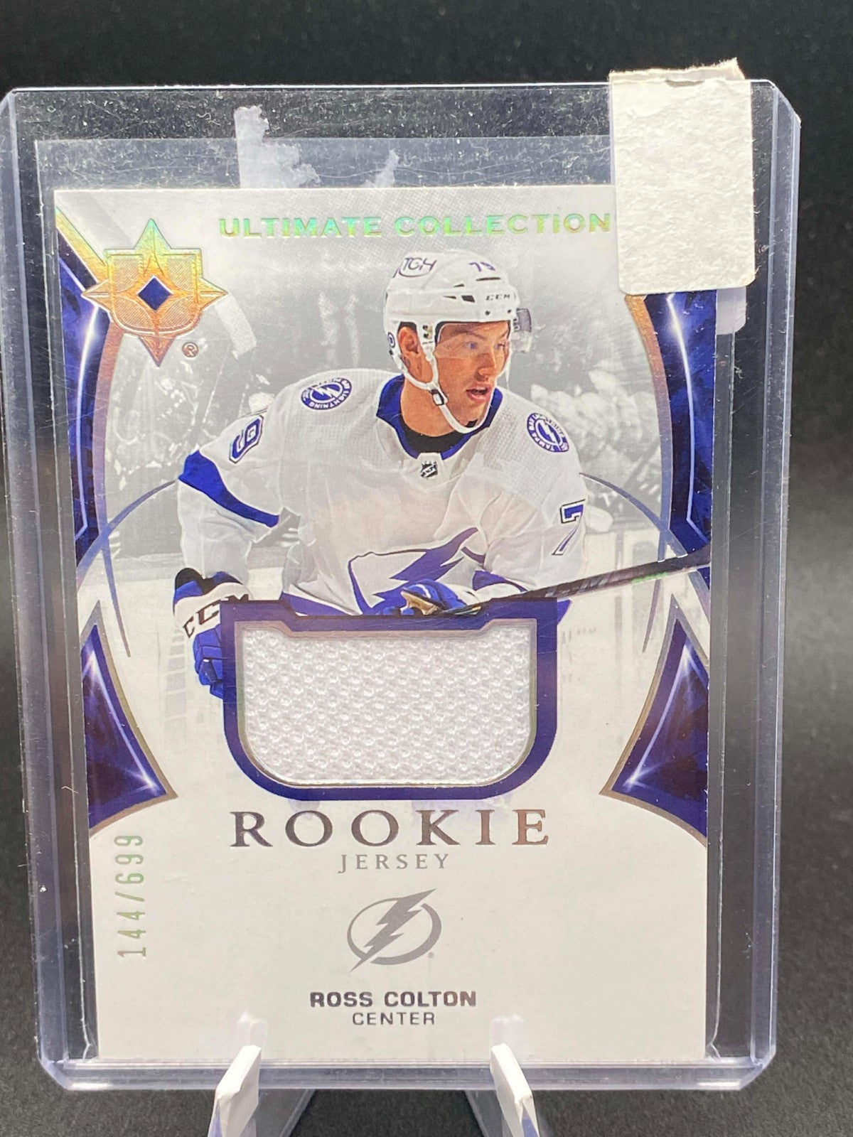 2021-22 Ultimate Collection Jerseys #144 Ross Colton RC JERSEY /699 - LIGHTNING