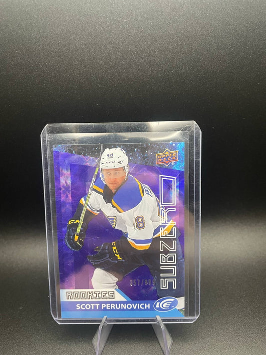 21/22 UD ICE SCOTT PERUNOVICH SUBZERO RC ROOKIE INSERT /999 #45
