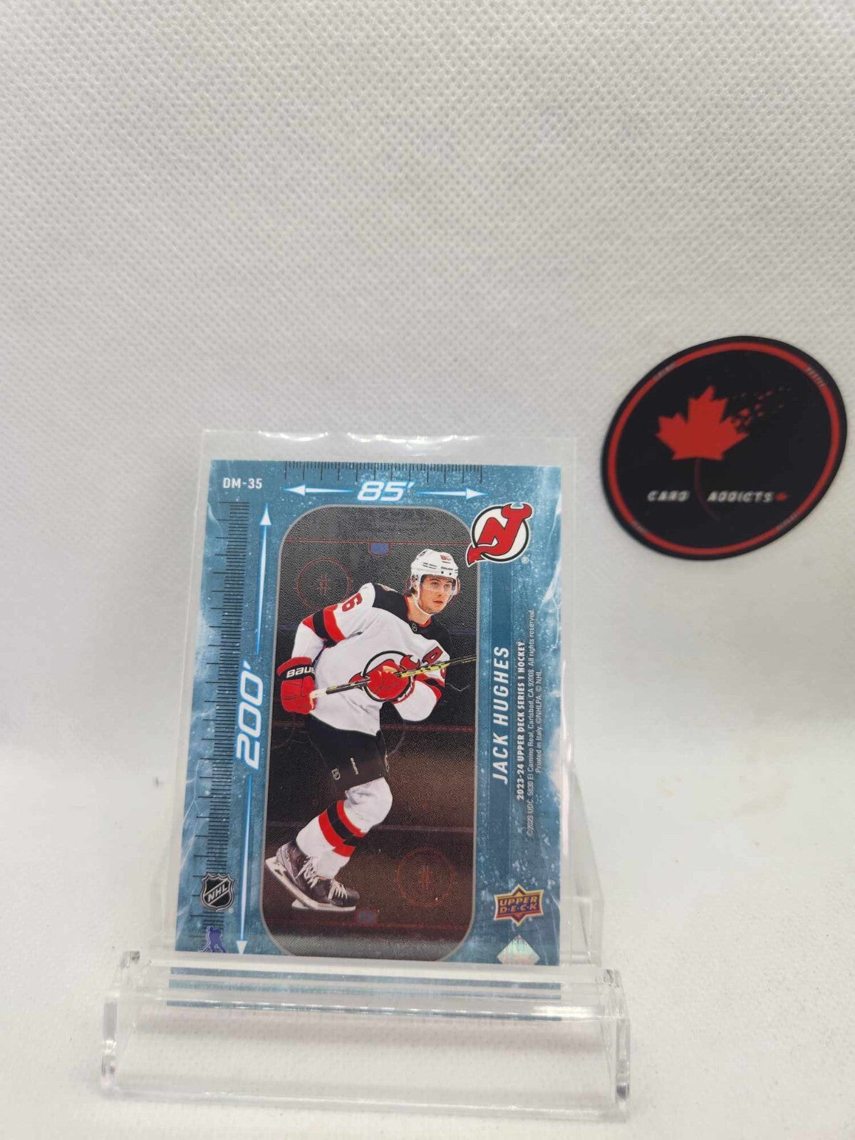 2023-24 Upper Deck Series 1 200' x 85' Jack Hughes #DM-35
