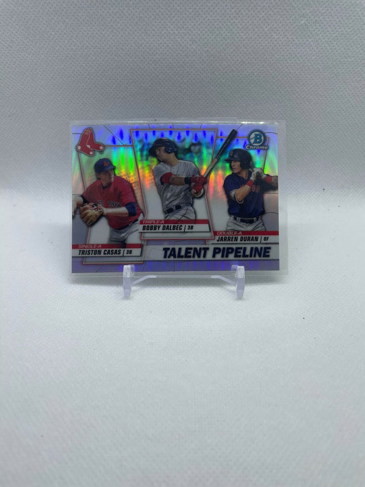 2020 Bowman Chrome JARREN DURAN Dalbec Casas Talent Pipeline RC BOSTON RED SOX