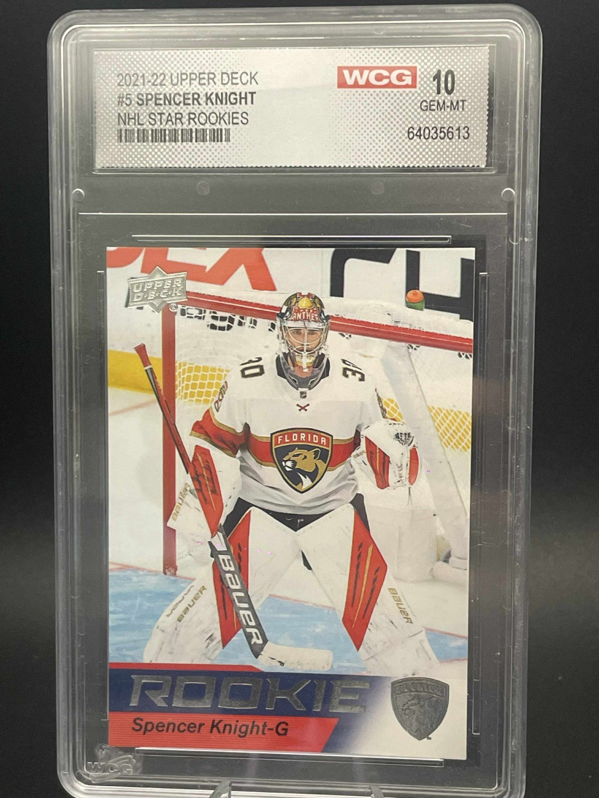 2021-22 Star Rookies Box Set #5 Spencer Knight WCG 10 GEM-MT