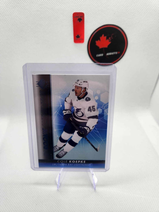2022-23 SP Rookie Authentics Cole Koepke Blue #126 Tampa Bay Lightning
