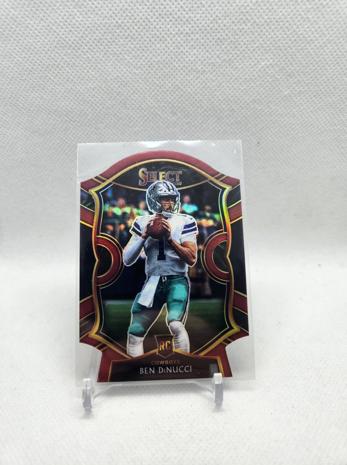 🔥2020 Select Ben DiNucci Maroon Prizm Die-Cut Concourse RC #99 Cowboys🔥📈