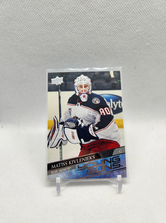 2020-21 Upper Deck Young Guns Matiss Kivlenieks Rookie Columbus Blue Jackets