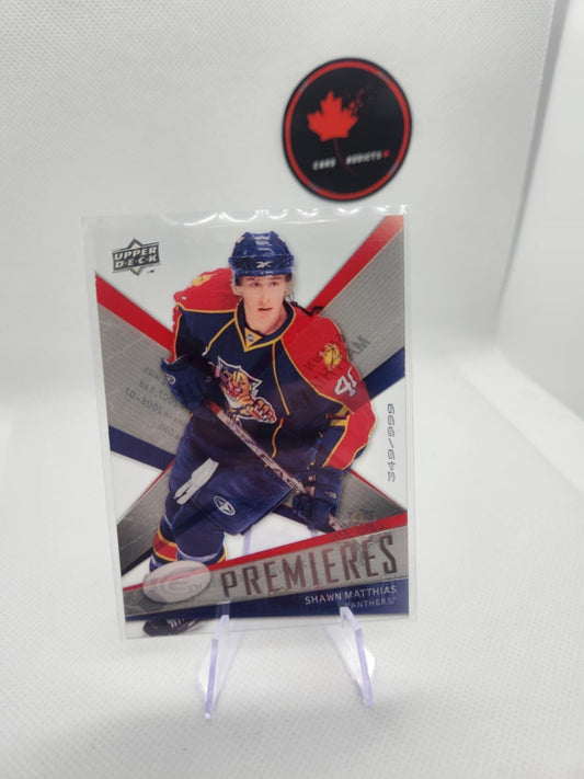 2008-09 Upper Deck Ice /999 Shawn Matthias #133 Rookie