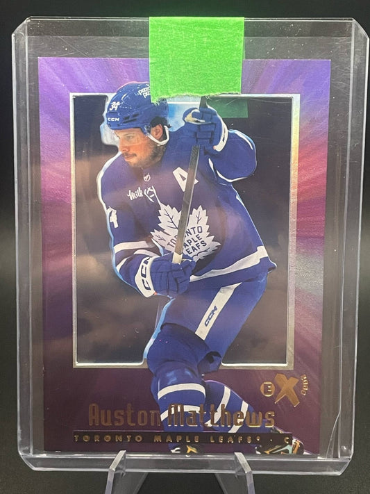 Auston Matthews 2023-24 NHL Skybox EX-2000 Hockey #82 Toronto Maple Leafs Card