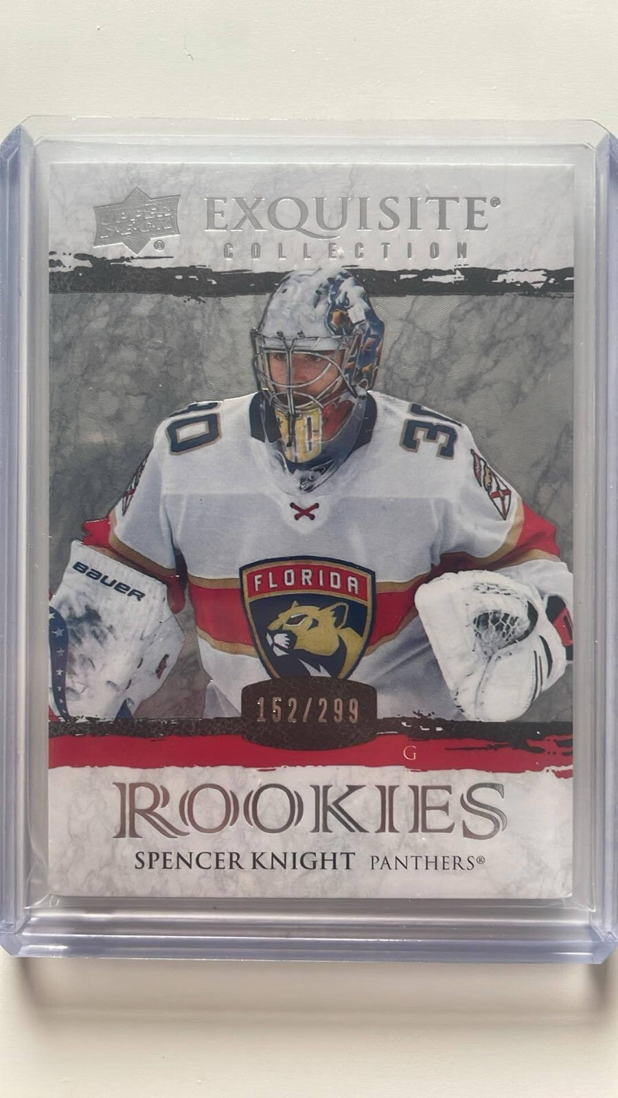 Spencer Knight /299 2021-22 UD Black Diamond Exquisite Rookies R-
