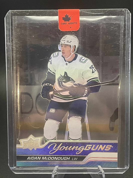 2023-24 UD EXTENDED YOUNG GUNS ACETATE Aidan McDonough SSP RC