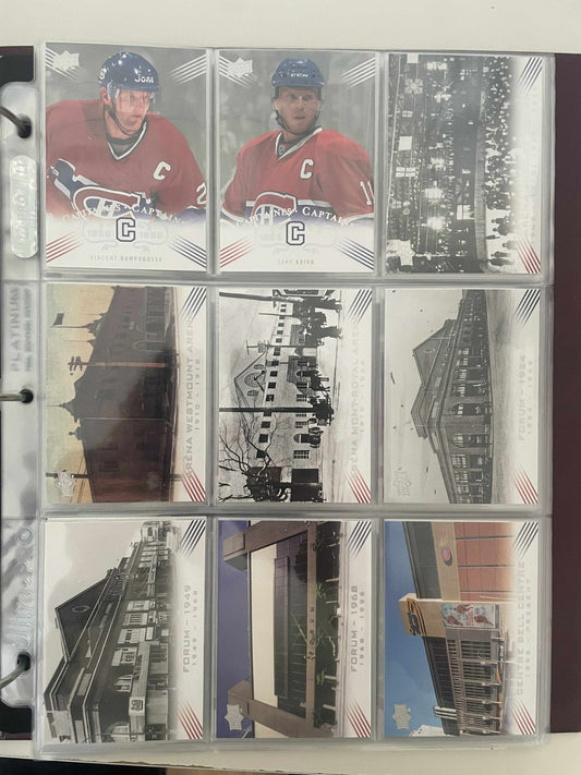 2008-09 UD Montreal Canadiens Centennial Complete 300-Card Set SP & Binder REF I