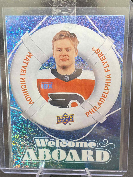 Matvei Michkov 2024-25 Series 2 Welcome Aboard Speckled Parallel #WA-15