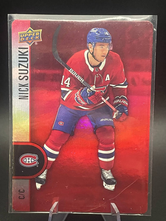 Nick Suzuki #DC-38 Red Die Cut 2022-23 Upper Deck Tim Hortons MTL Canadiens NHL