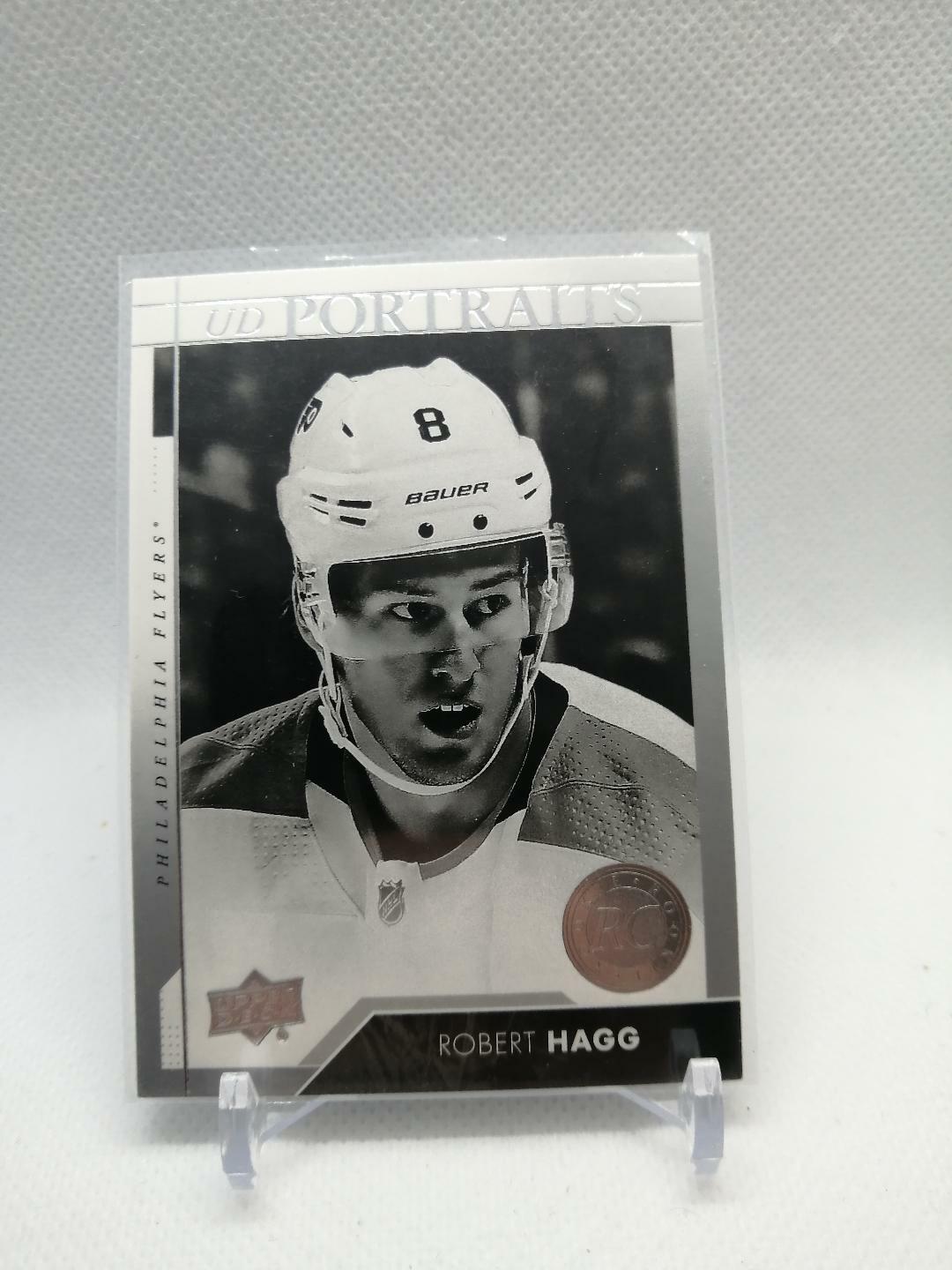 ⚡️2017-18 Upper Deck UD Portraits Robert Hagg RC #P-108 Philadephia Flyers⚡️