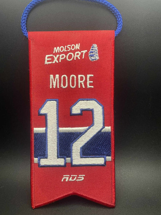 2008-09 Molson RDS Retired Players Banners Dickie Moore #12 Montreal Canadiens