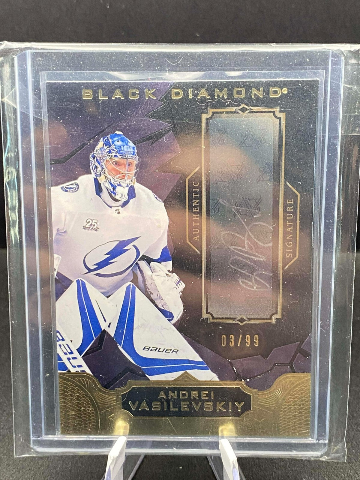 ANDREI VASILEVSKIY Lightning 2018-19 Upper Deck Black Diamond Autograph Auto /99