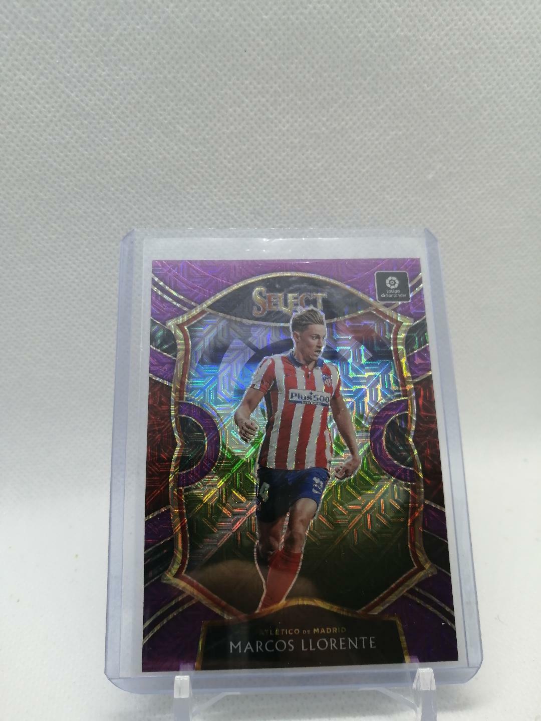 2020-21 Panini Chronicles Select Purple Mojo Marcos Llorente #22 MADRID
