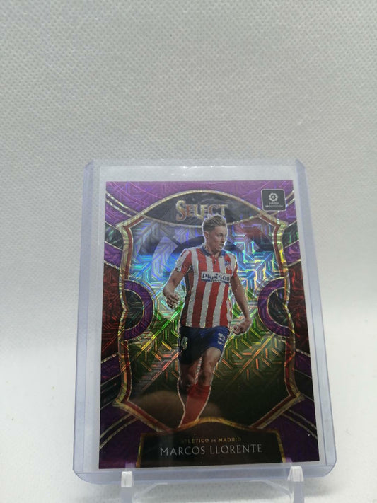 2020-21 Panini Chronicles Select Purple Mojo Marcos Llorente #22 MADRID