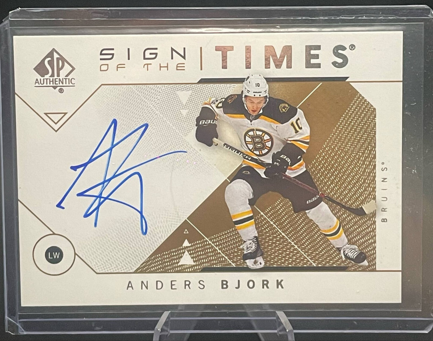 2018-19 SP Authentic Sign of the Times Auto Anders Bjork #SOTT-AB Boston Bruins
