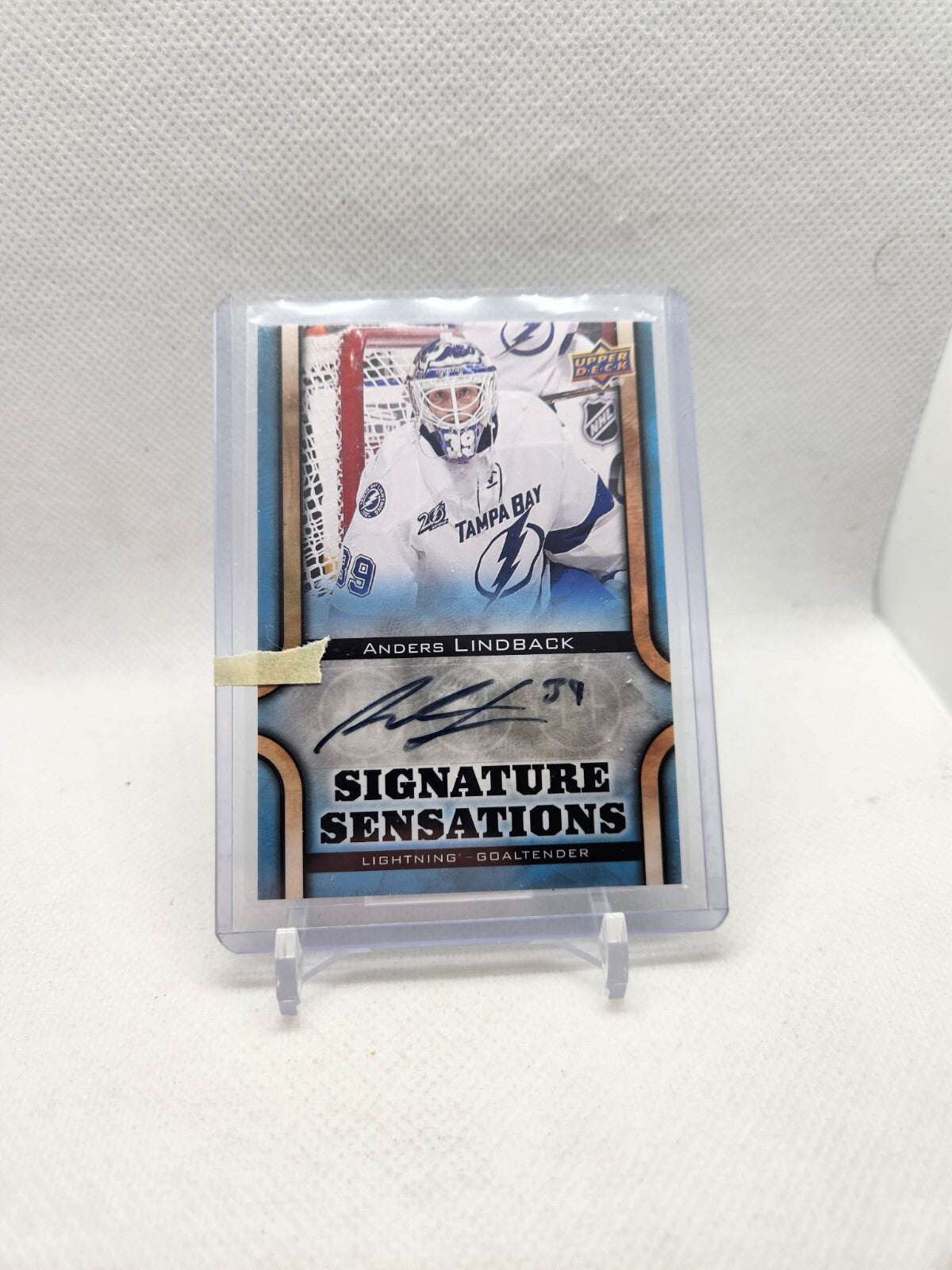 2013-14 UD ANDERS LINDBACK #SS-AL SIGNATURE SENSATIONS AUTO LIGHTNING