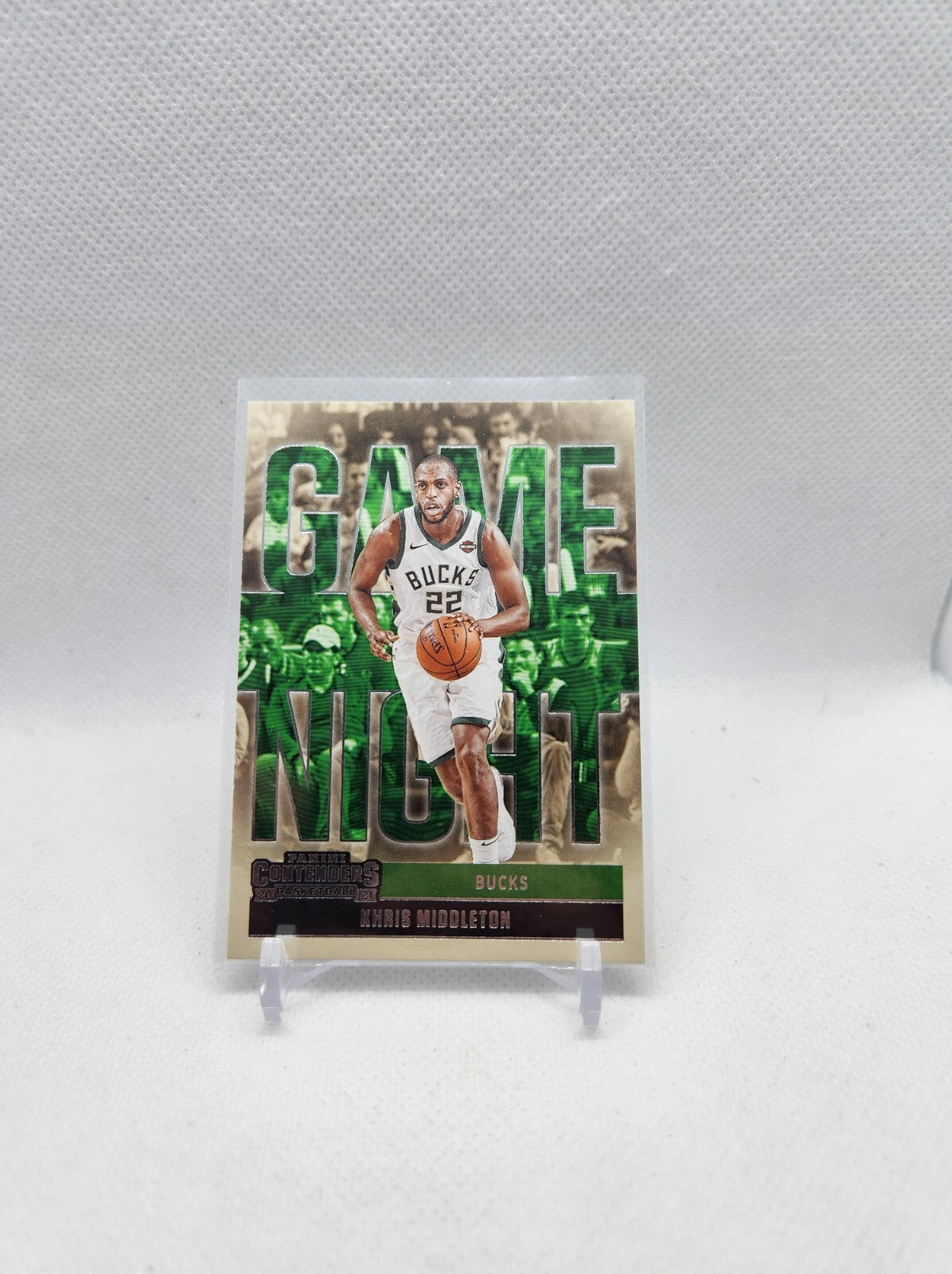 KHRIS MIDDLETON #7 2020-21 Panini Contenders Game Night insert NBA nice