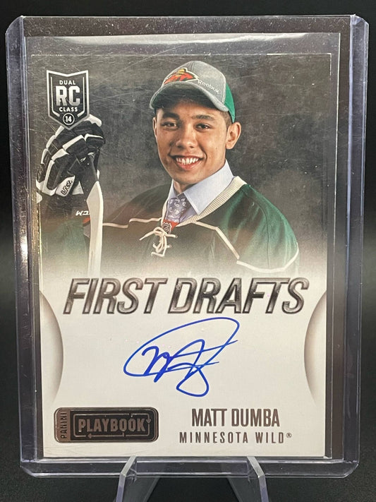 2013-14 Panini Playbook First Drafts Signatures #FDMDB Matt Dumba Auto