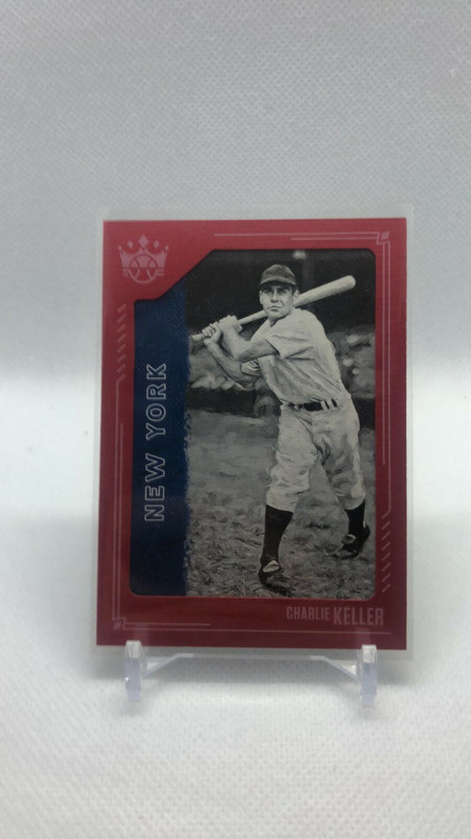 2020 Diamond Kings Red Frame #25 Charlie Keller Team: New York Yankees