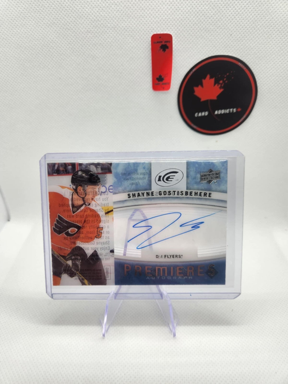 2014-15 Upper Deck Ice Premieres Auto Shayne Gostisbehere Rookie Autograph Auto