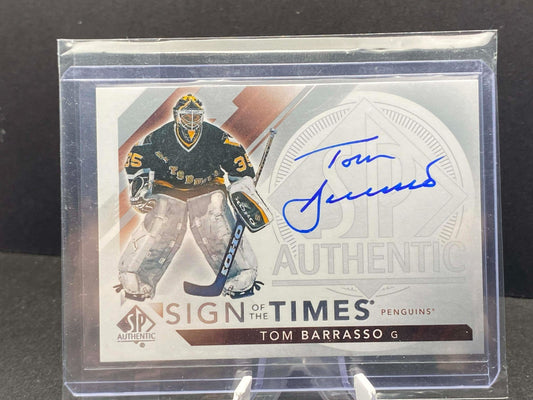 2017 SP Authentic Tom Barrasso AUTO Sign of the Times * HOF