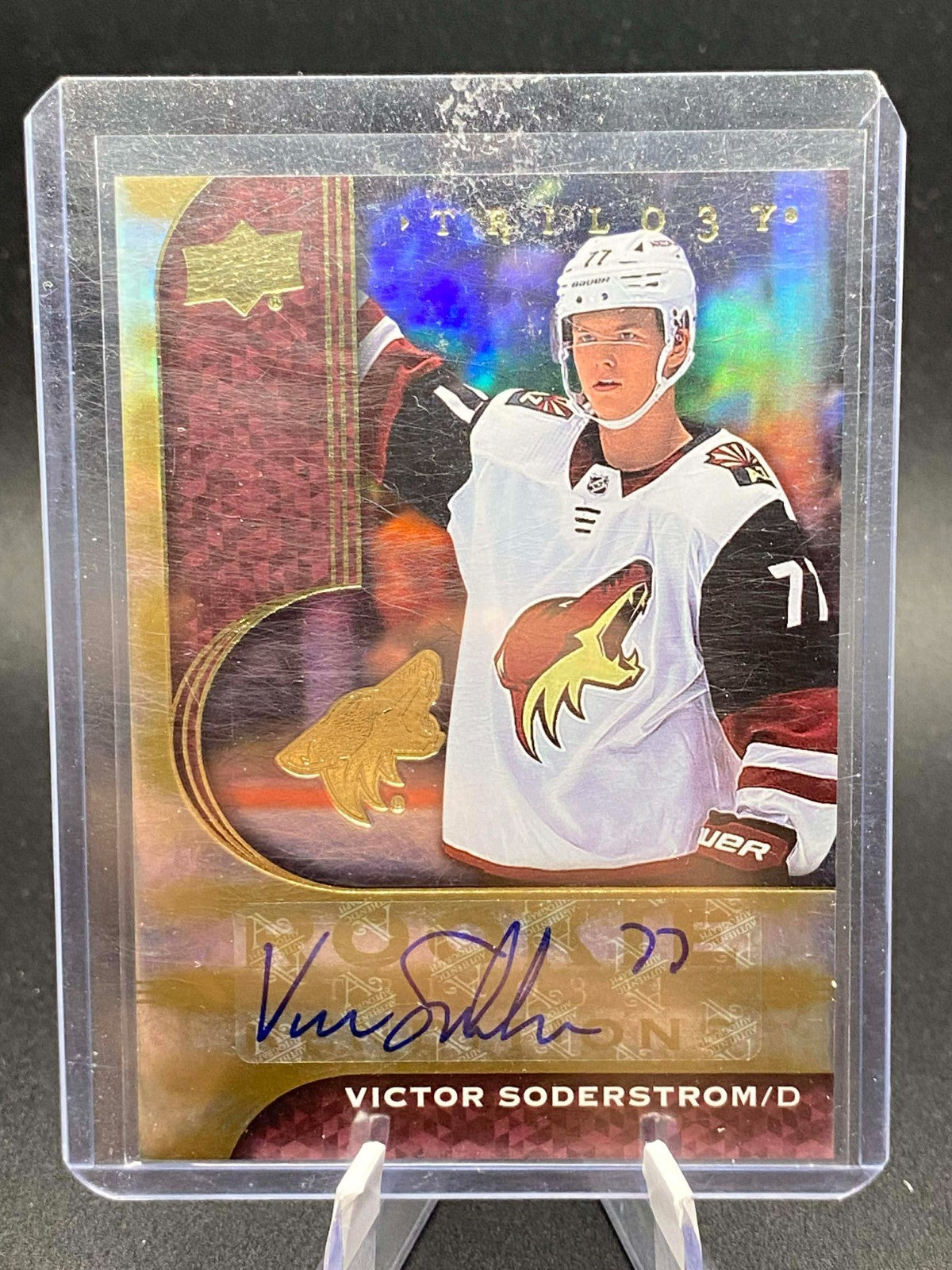 2020-21 UD TRILOGY VICTOR SODERSTROM ROOKIE RENDITIONS AUTO #RR-28