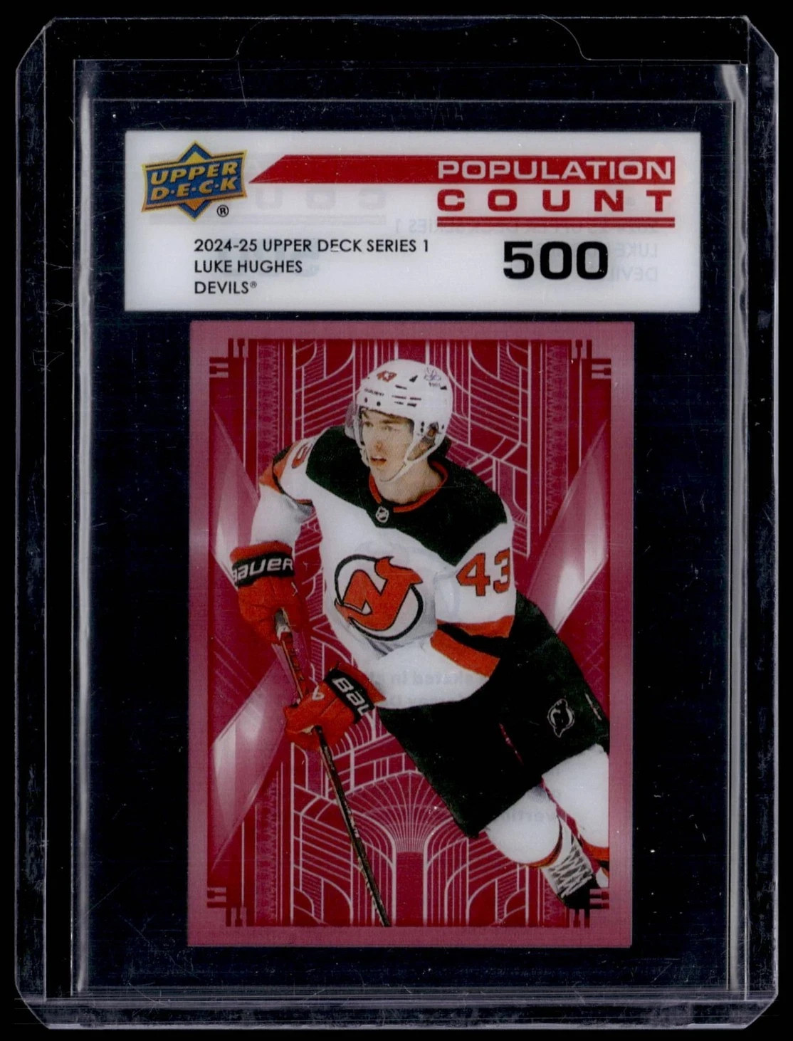 2024 UPPER DECK #PC-11 LUKE HUGHES POPULATION COUNT 500