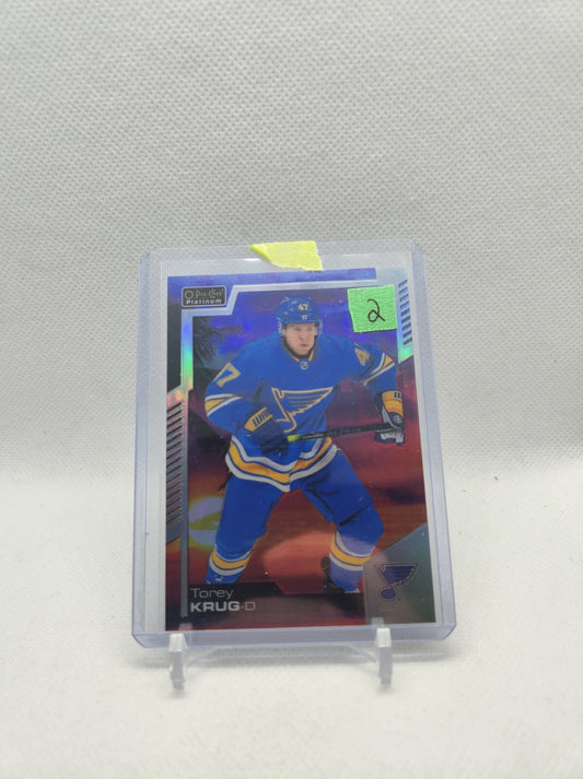 2020-21 O-Pee-Chee Platinum TOREY KRUG Sunset #99 ST LOUIS BLUES