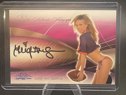 2008 Bench Warmer Signature Series Auto Silver Foil Leigh Ann Spence