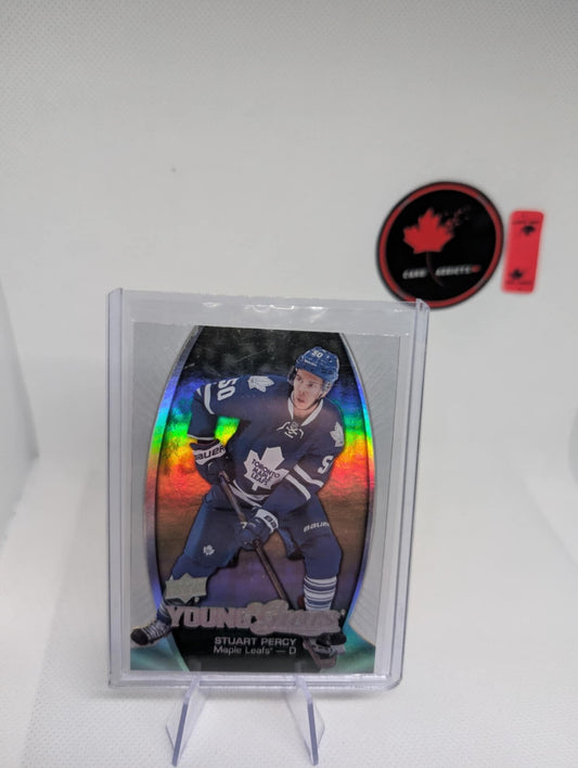 Stuart Percy - 2014-15 UD Young Guns Acetate Rookie Card #245 Maple Leafs