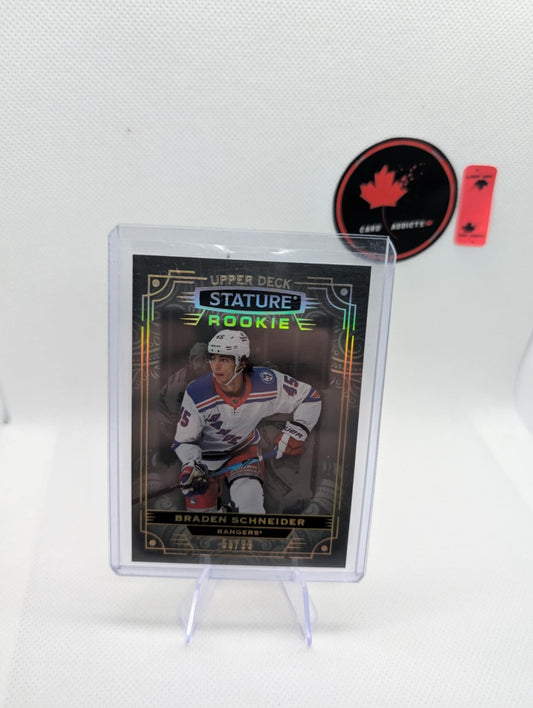 2022-23 Upper Deck Stature Rookie Photo Variant Braden Cutter /99