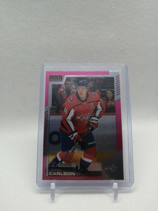 John Carlson #131 | 2020-21 O-Pee-Chee Platinum Matte Pink