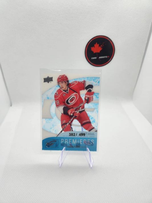 11-12 Upper Deck Ice Premieres Justin Faulk Rookie /499