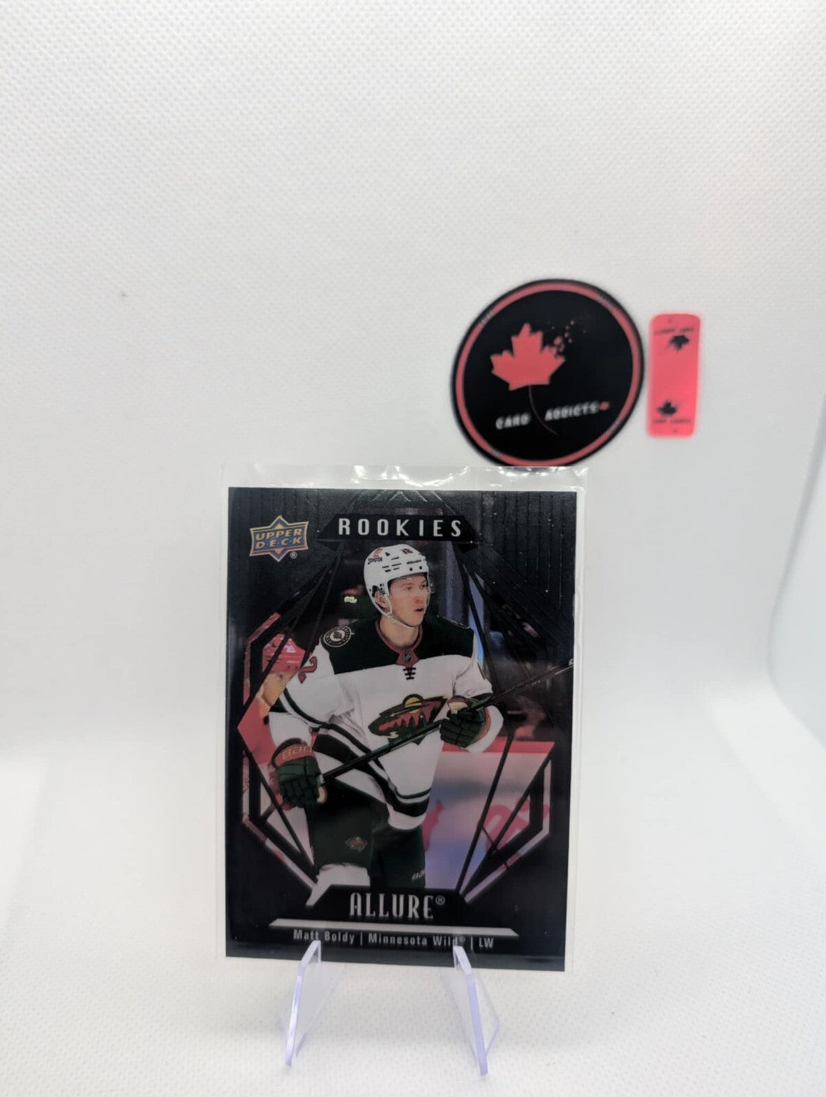 Matt Boldy 2022-23 UD Allure Rookies Black Rainbow Rookie Card