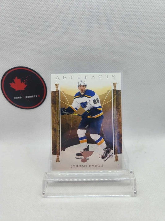2022-23 UD Artifacts Jordan Kyrou #113 Blues /599
